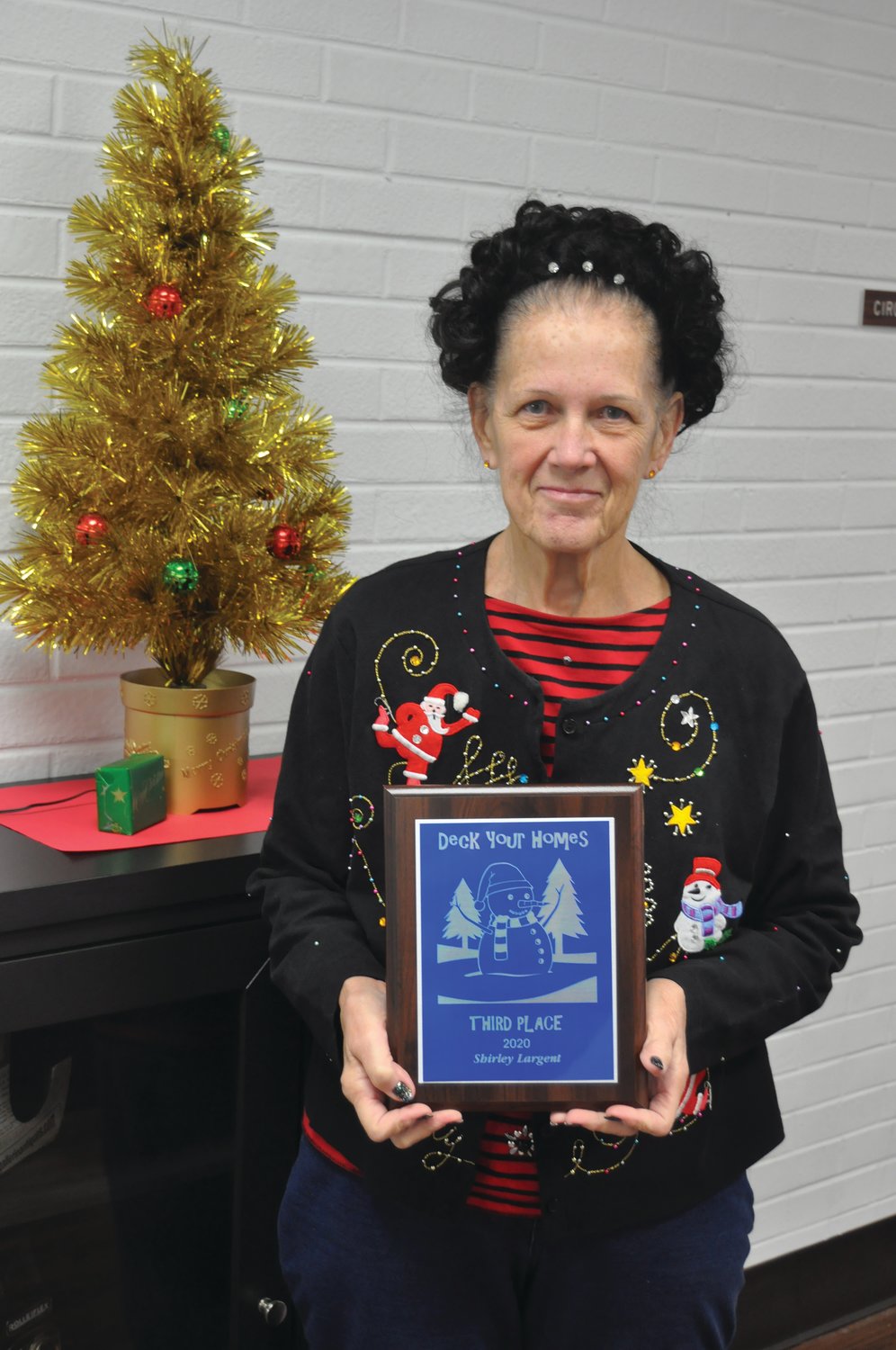 Shirley Largent won third place in the Journal Review